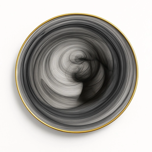 Plato Decorativo Grafito 107